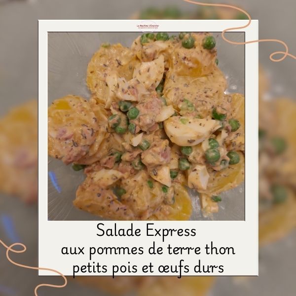 Salade express aux pommes de terre, thon et œufs durs