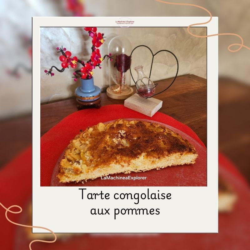 Tarte congolaise, noix de coco et pomme