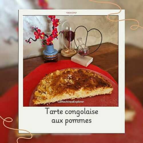 Tarte congolaise, noix de coco et pomme