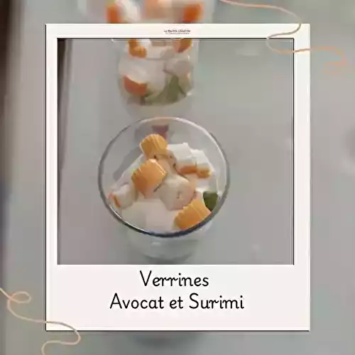 Verrines Avocat et surimi