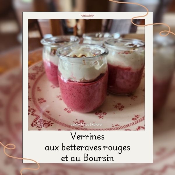 Verrines betteraves rouges & Boursin