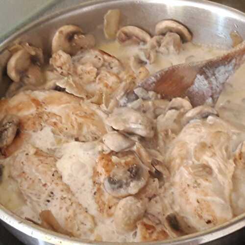 Aiguillettes de Poulet aux champignons