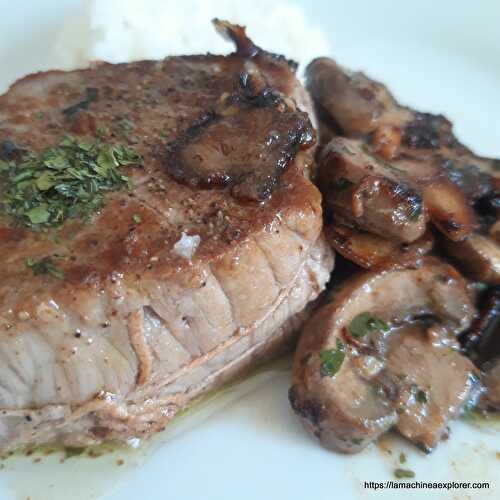 Tournedos aux champignons de Paris