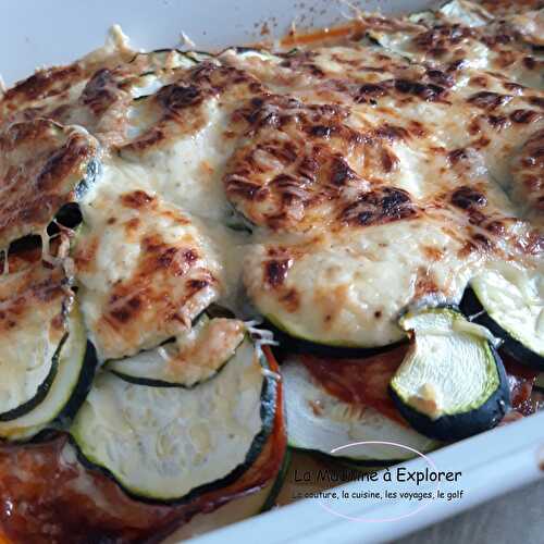 Gratin de courgettes au chorizo