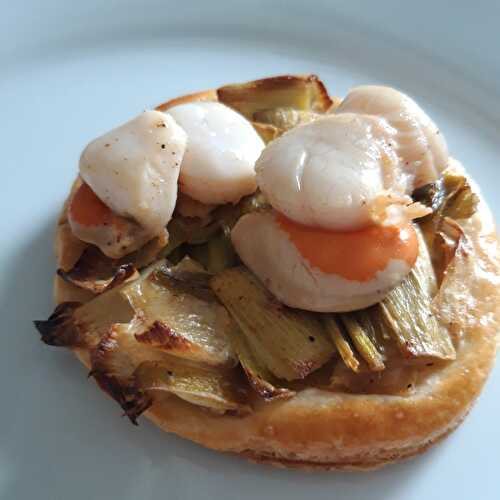 Tartelettes feuilletées aux Noix de Saint-Jacques