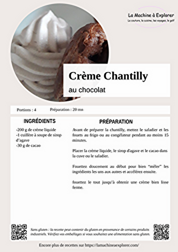 Crème Chantilly au Chocolat