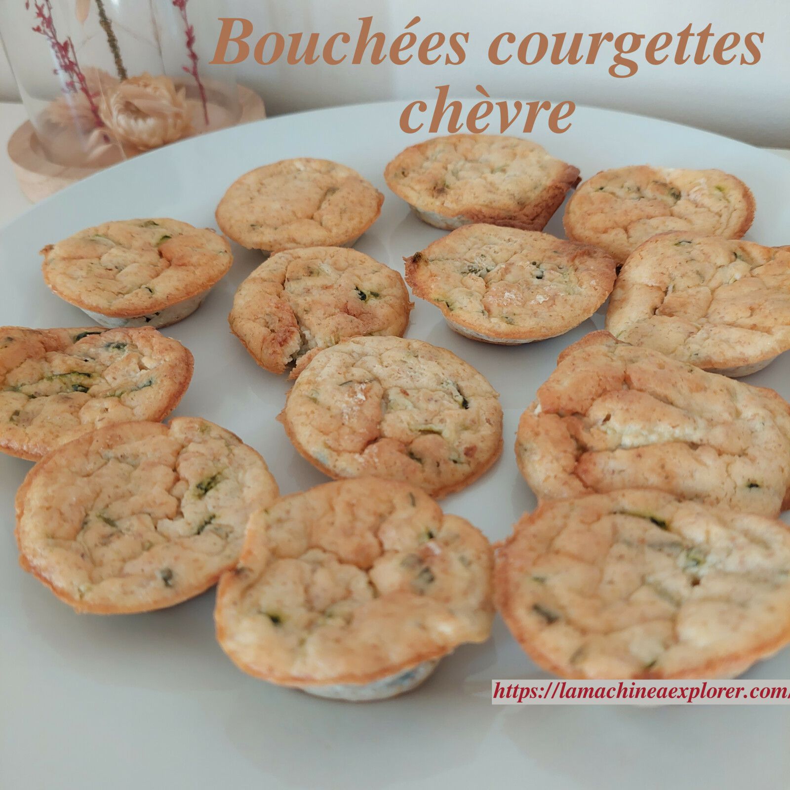 Bouchées apéréritives courgettes et chèvre frais