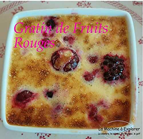 Gratin de fruits rouges