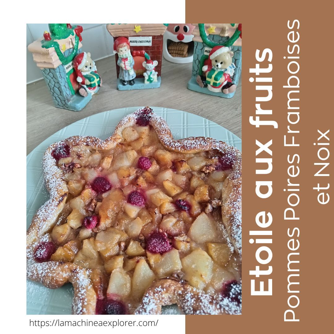 Tarte étoile de Noël aux fruits