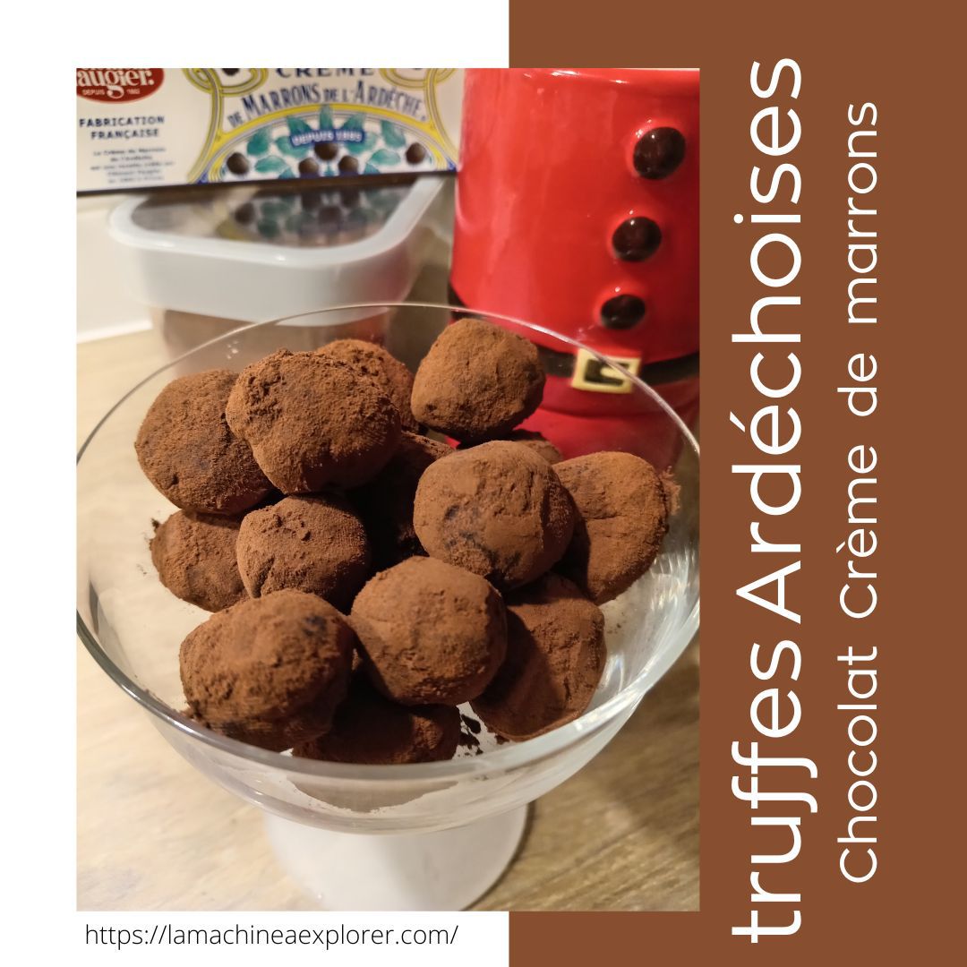 Truffes Ardéchoises Chocolat crème de Marron