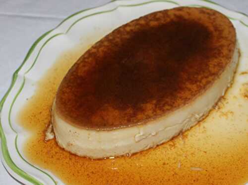 Crème caramel au pain d'épices