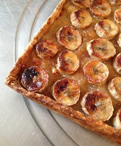 Tarte à la banane et au pain d'épices