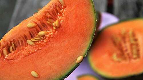 Verrine de melon au pain d'épices