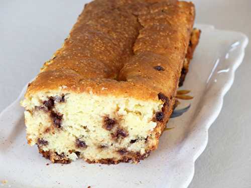 Cake à la ricotta, pépites de chocolat