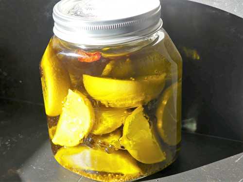 Citrons confits à l’huile d’olive et épices