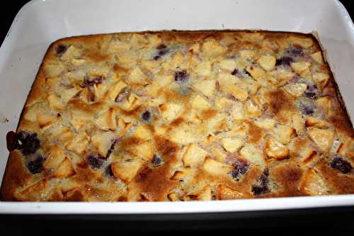 Clafoutis léger pommes framboises