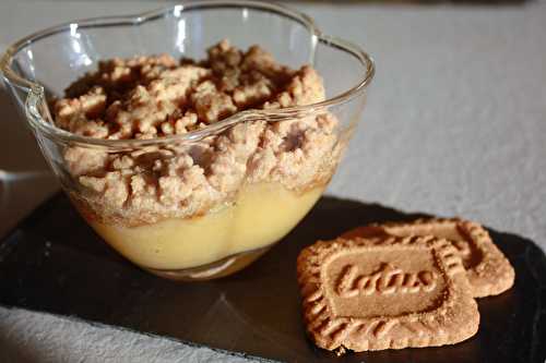 Compote de pomme façon crumble spéculoos