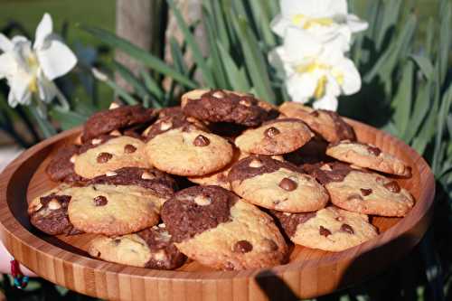 Cookies bicolores aux pépites de chocolat