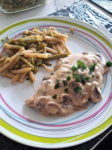 Escalope de poulet façon normande