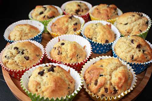 Muffins au mascarpone et pépites de chocolat