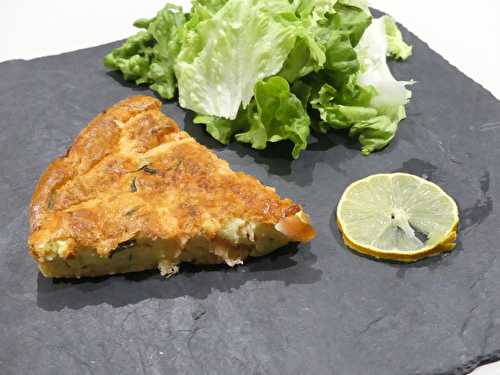 Quiche sans pâte au saumon