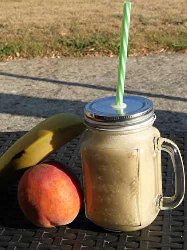 Smoothie pêche, banane