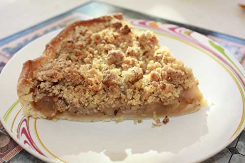 Tarte aux pommes caramélisées façon crumble