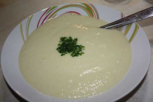 Velouté de radis noirs au chèvre