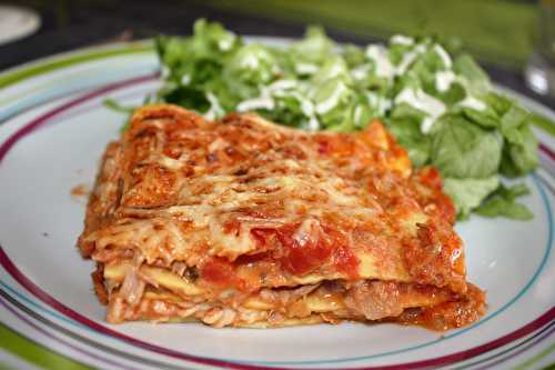 Lasagnes au thon et tomates