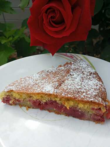 Gâteau à la framboise ( une façon d’utiliser les blancs d’œufs)