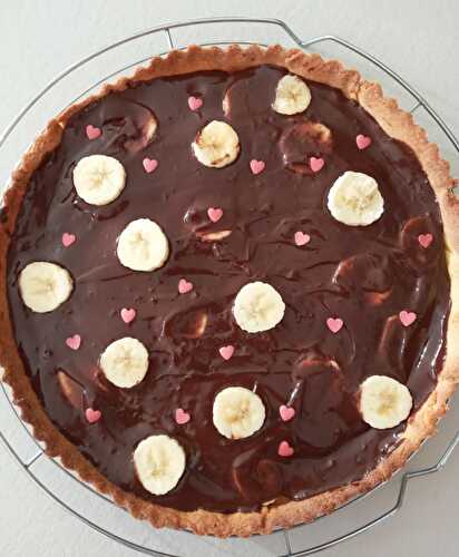 Tarte banane chocolat