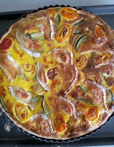 Quiche aux courgettes et au chèvre