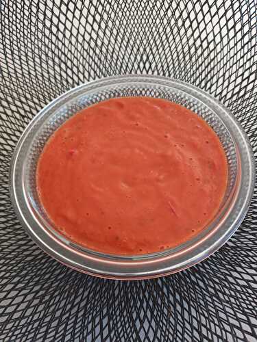 Coulis de tomates fraîches au basilic