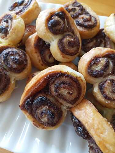 Palmiers à la pâte à tartiner