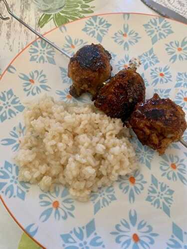 BOULETTES DE POULET A LA JAPONAISE