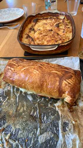 Filet mignon en croute au chèvre et au jambon