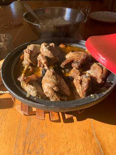 Tajine de cuisses de confit de canard