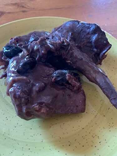 CIVET DE LAPIN ( RECETTE DU SUD LUBERON)