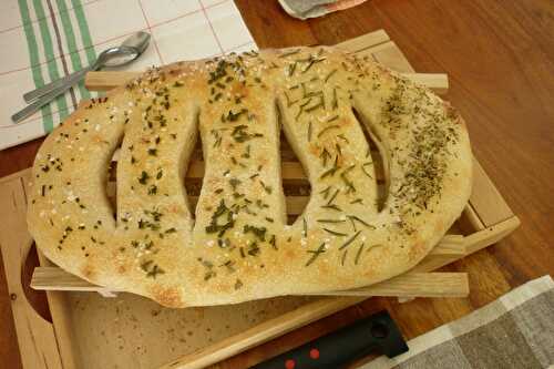 La recette de la fougasse, au levain (Provence)