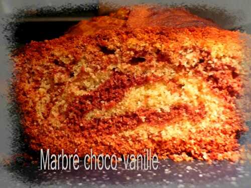Cake marbré choco-vanille (possible en version Thermomix)