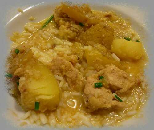 Curry de poulet Thailandais ou Gaeng masamum kai