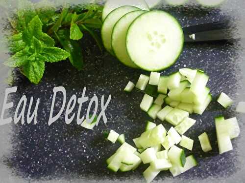 Eau detox concombre-menthe