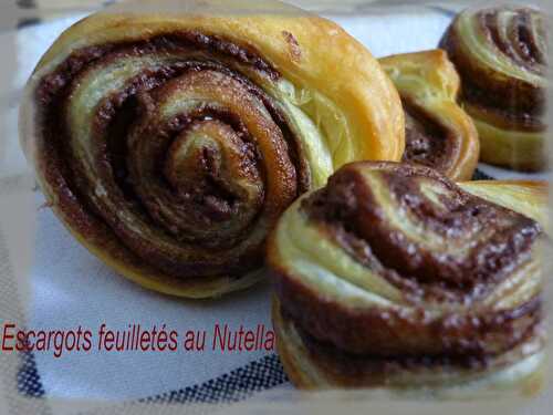 Escarcots feuilletés au Nutella