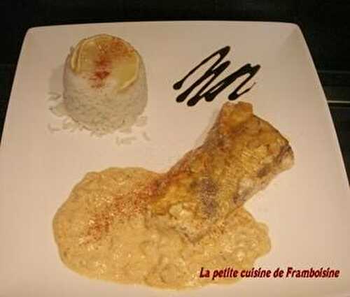 Filet de saumon sauce crevette