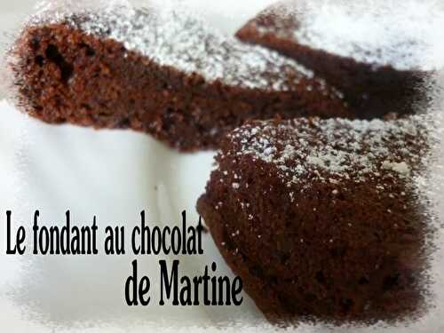 Fondant au chocolat de Martine, un pur délice !
