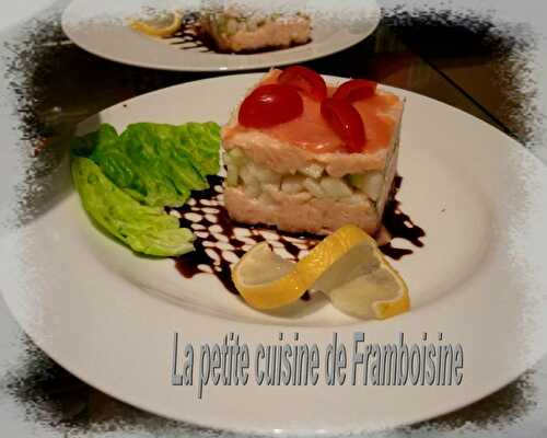 Fraicheur mousseuse de saumon aux pommes granny