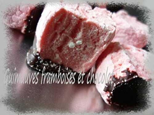 Guimauves framboise et chocolat