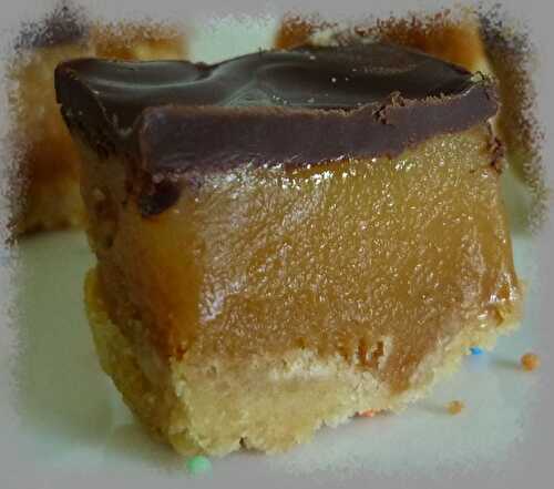 Millionaire's shortbread ou petites bouchées caramel-chocolat qui déchirent