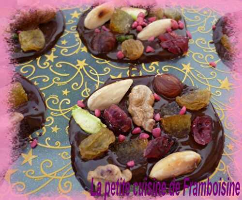 Palets au chocolat et fruits secs