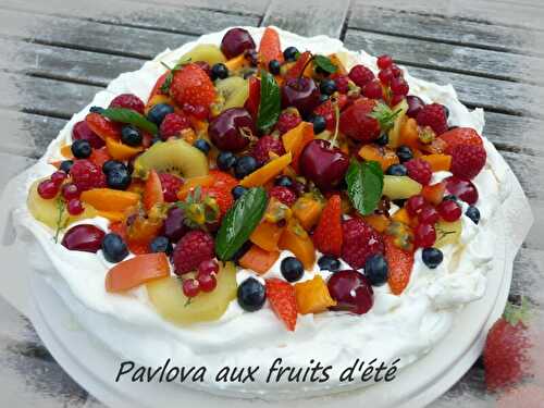 Pavlova aux fruits d'été